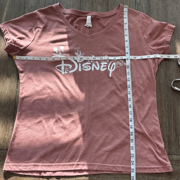 Disney Women's Mauve Short Sleeve Tee XL - Picture 5 of 7